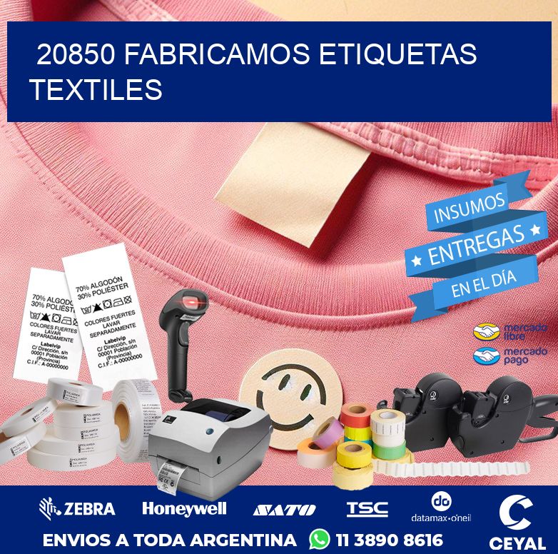 20850 FABRICAMOS ETIQUETAS TEXTILES