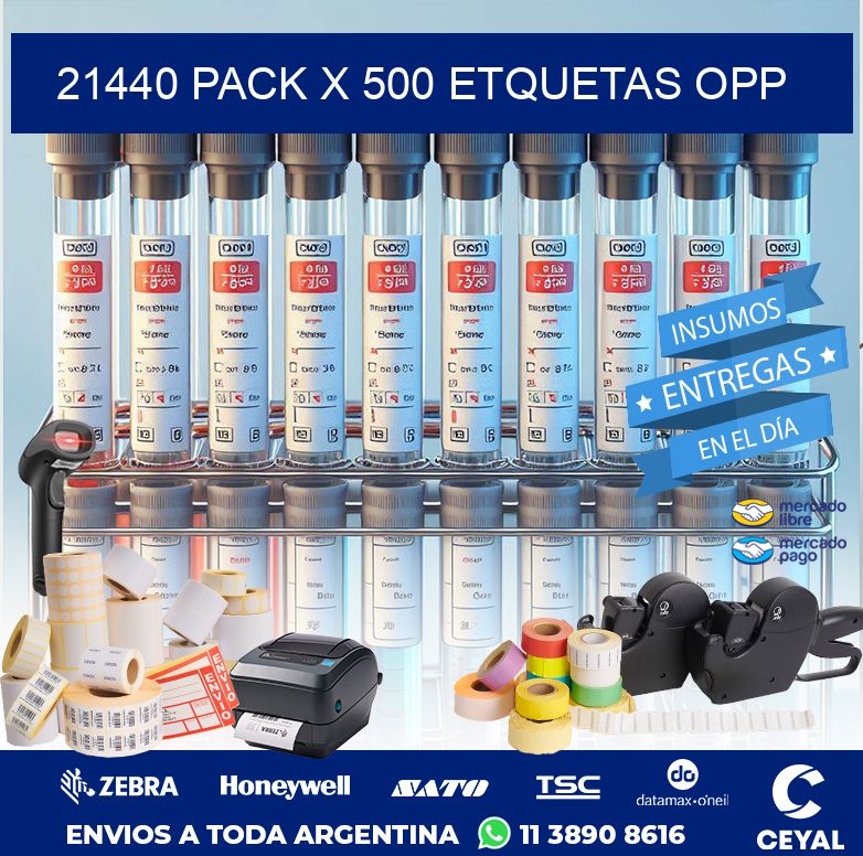 21440 PACK X 500 ETQUETAS OPP