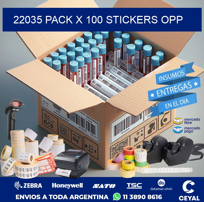 22035 PACK X 100 STICKERS OPP