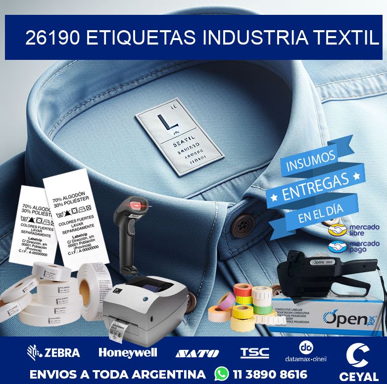 26190 ETIQUETAS INDUSTRIA TEXTIL