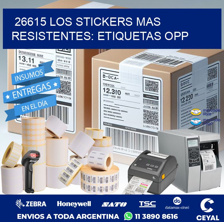 26615 LOS STICKERS MAS RESISTENTES: ETIQUETAS OPP