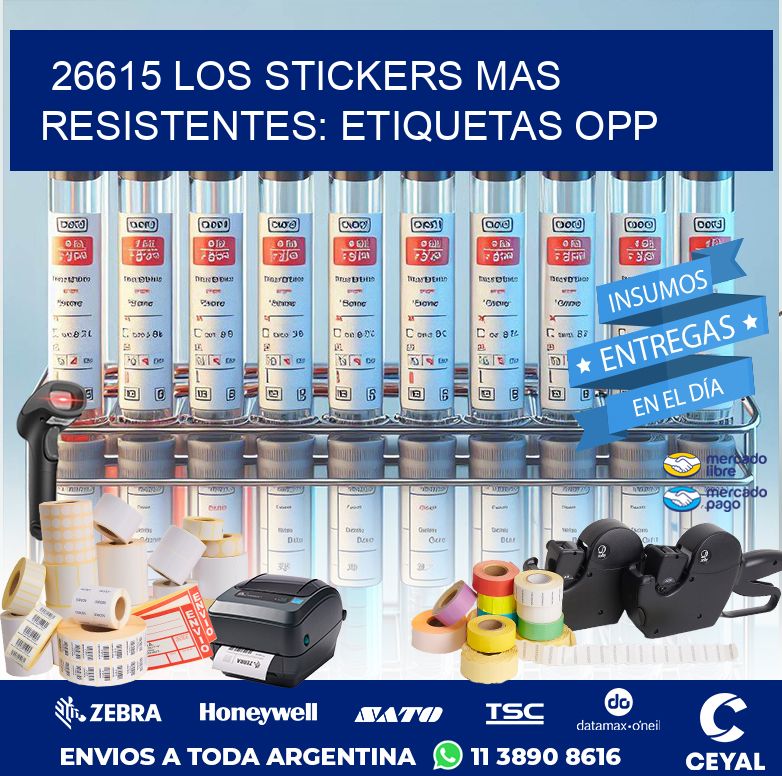 26615 LOS STICKERS MAS RESISTENTES: ETIQUETAS OPP