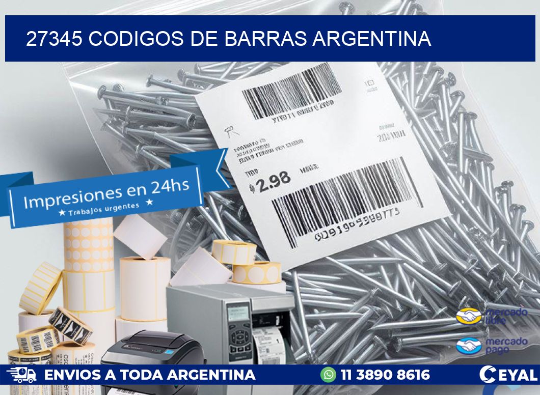 27345 CODIGOS DE BARRAS ARGENTINA