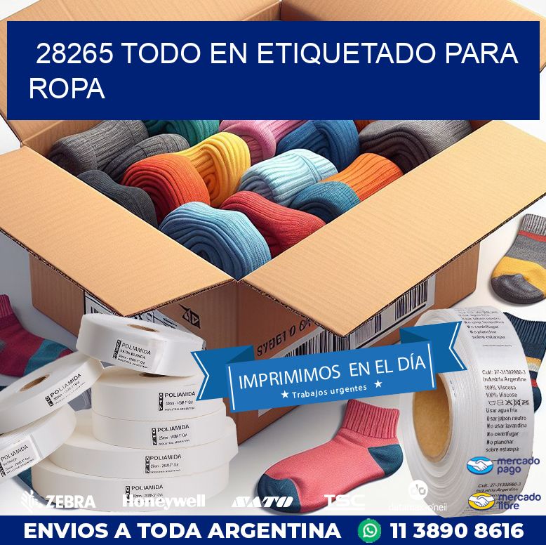 28265 TODO EN ETIQUETADO PARA ROPA