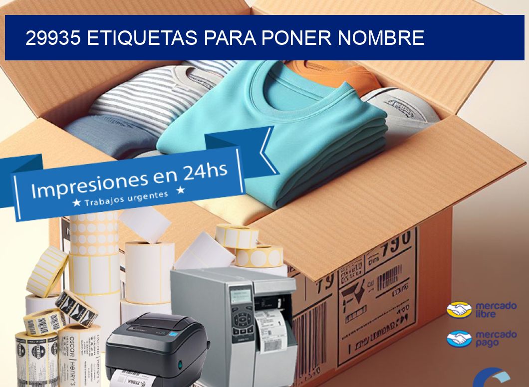 29935 ETIQUETAS PARA PONER NOMBRE