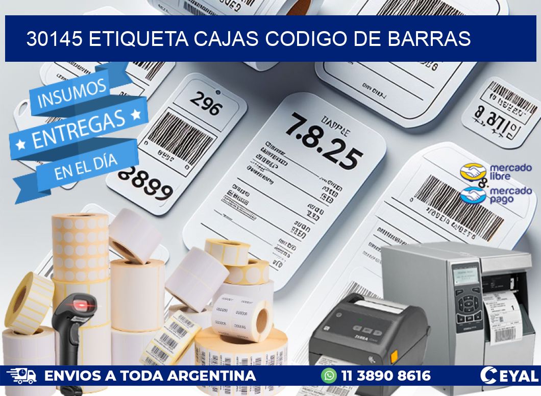 30145 etiqueta cajas codigo de barras