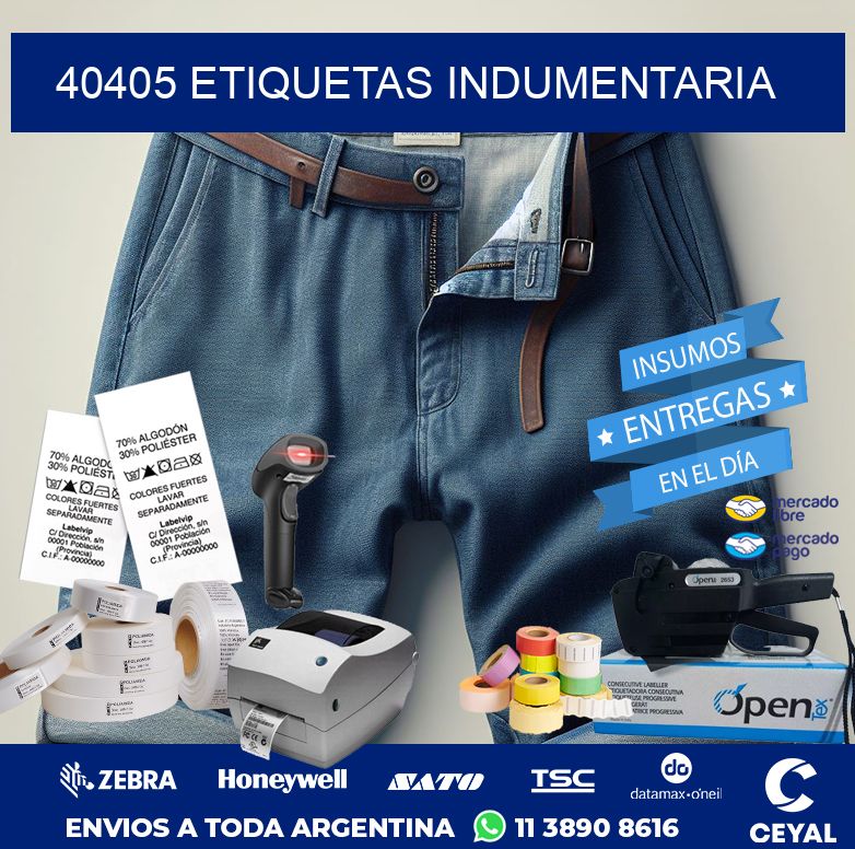 40405 ETIQUETAS INDUMENTARIA