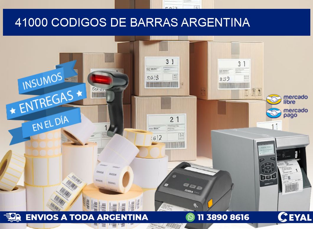 41000 CODIGOS DE BARRAS ARGENTINA
