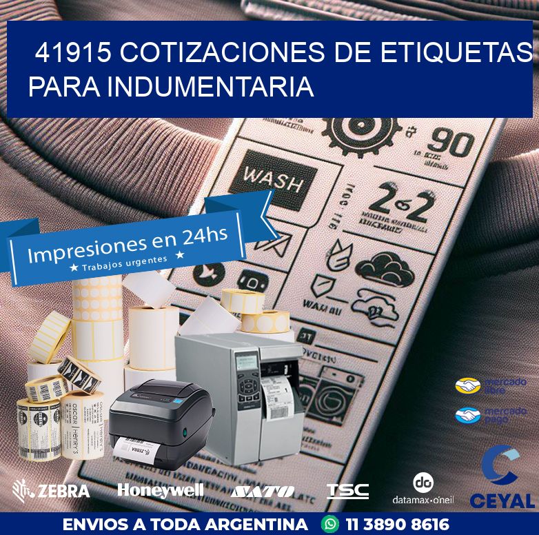 41915 COTIZACIONES DE ETIQUETAS PARA INDUMENTARIA