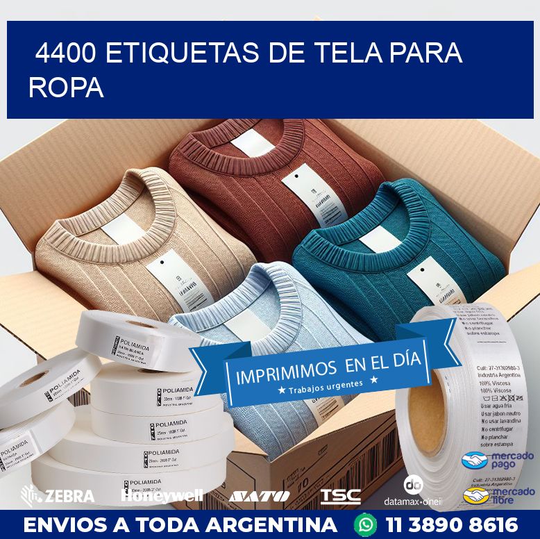 4400 ETIQUETAS DE TELA PARA ROPA