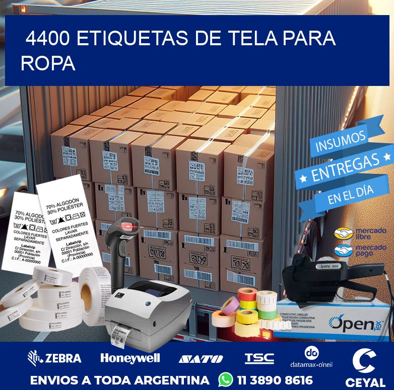 4400 ETIQUETAS DE TELA PARA ROPA