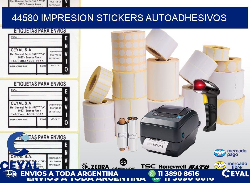 44580 Impresion stickers autoadhesivos