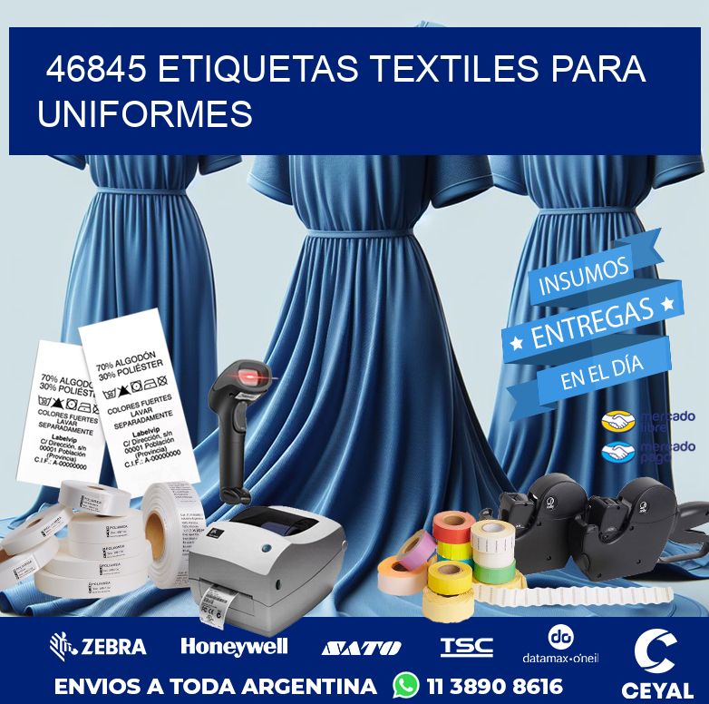 46845 ETIQUETAS TEXTILES PARA UNIFORMES