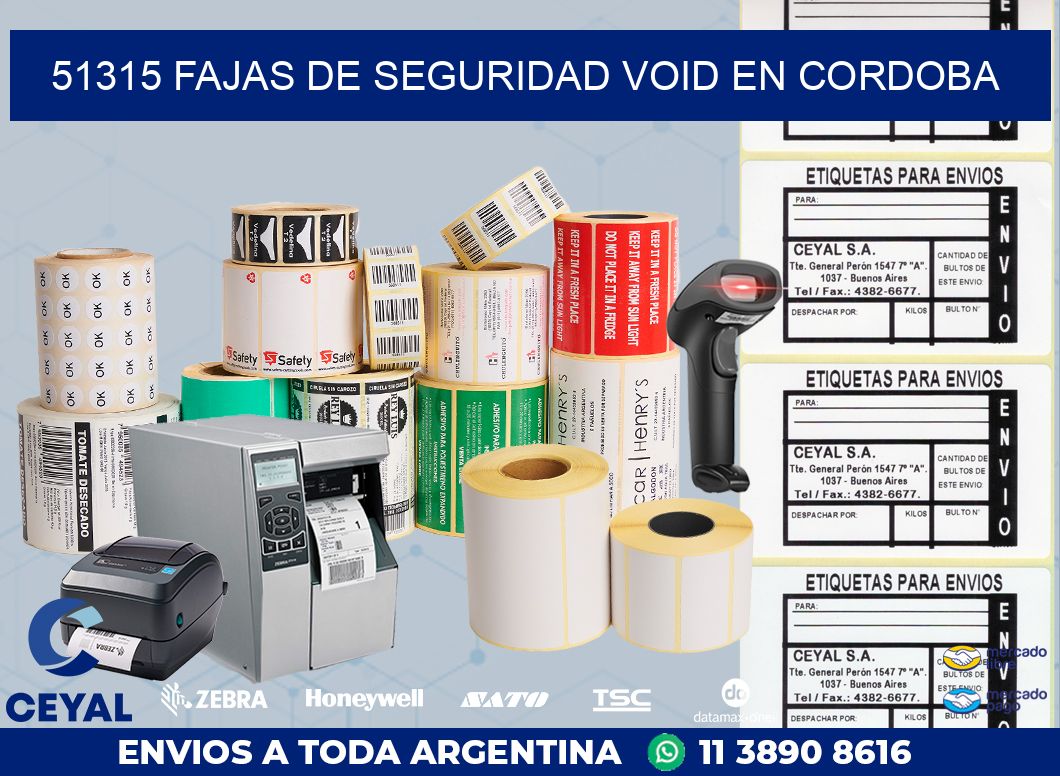 51315 FAJAS DE SEGURIDAD VOID EN CORDOBA