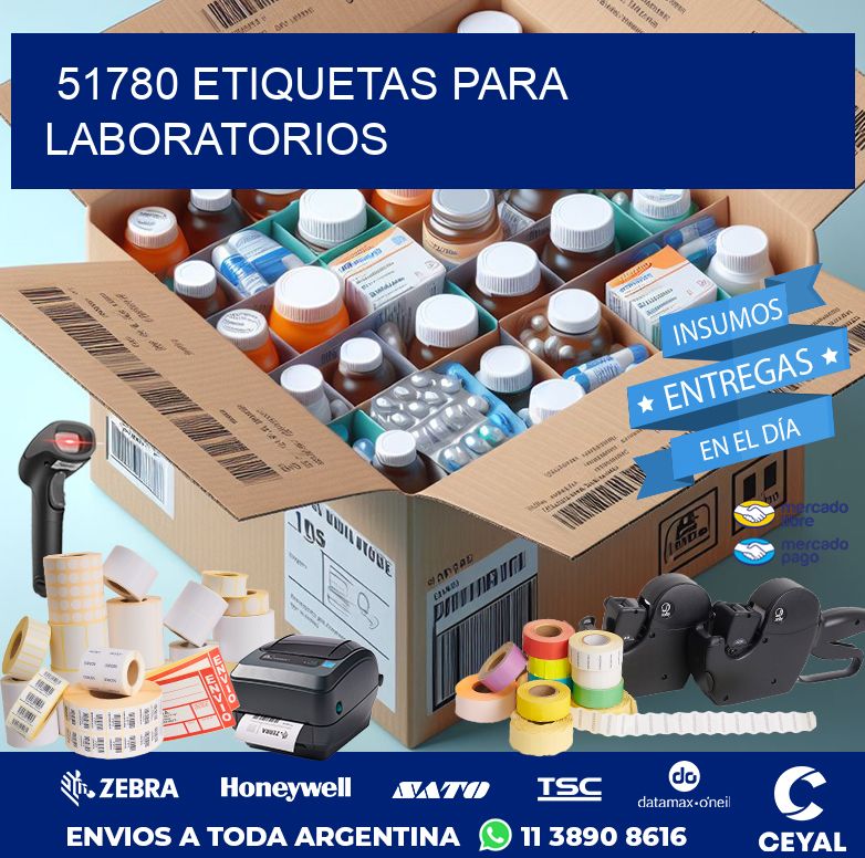 51780 ETIQUETAS PARA LABORATORIOS