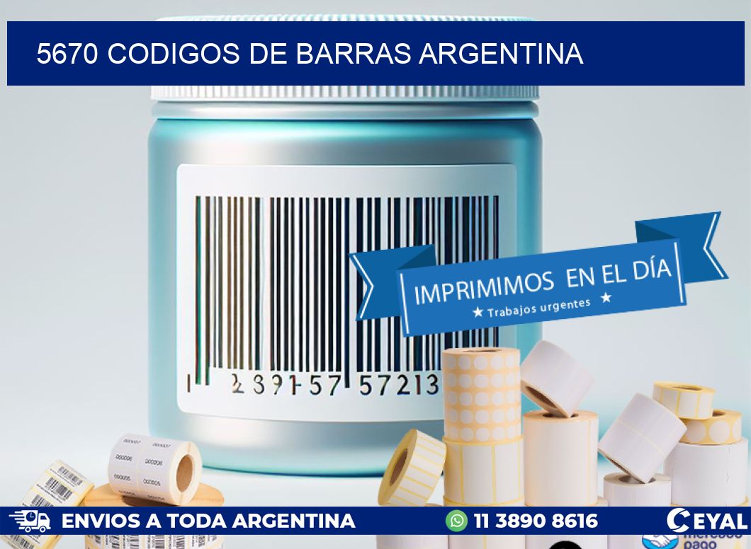 5670 CODIGOS DE BARRAS ARGENTINA