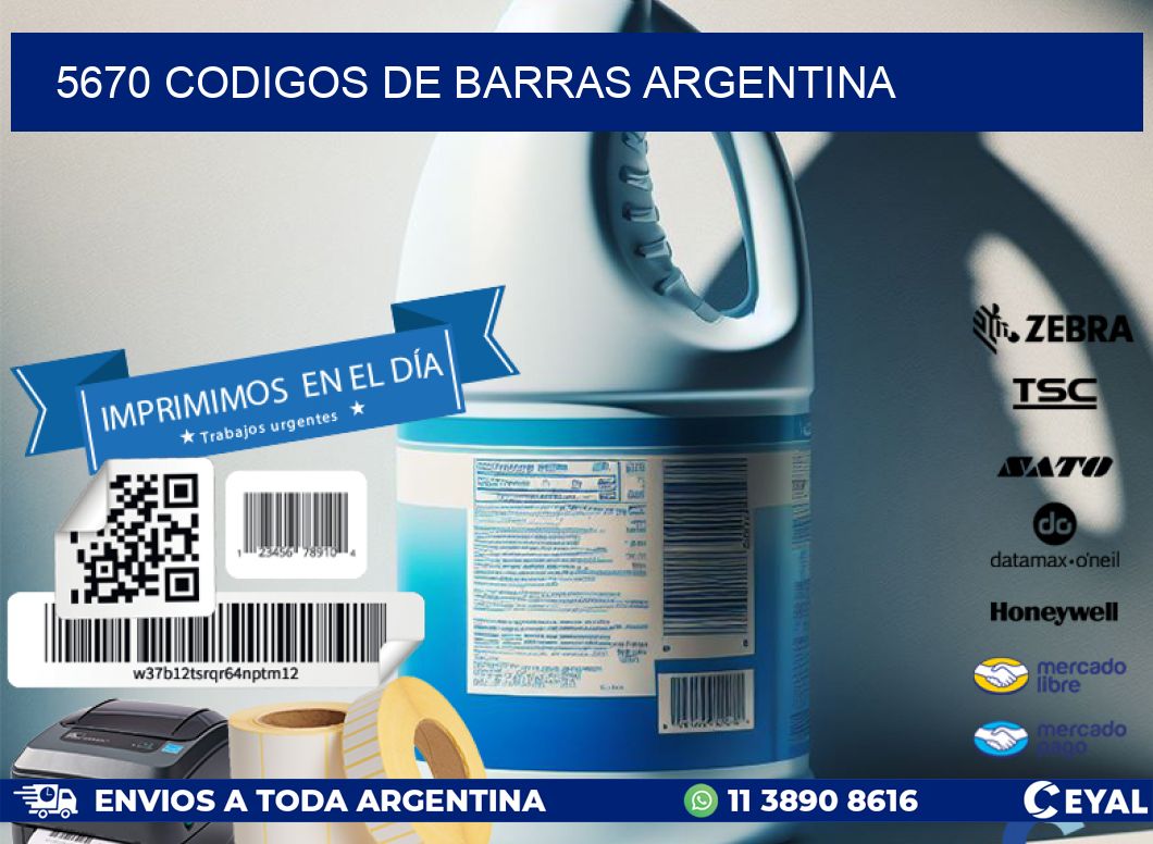 5670 CODIGOS DE BARRAS ARGENTINA