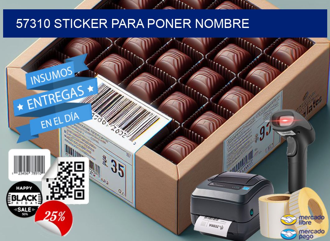57310 STICKER PARA PONER NOMBRE