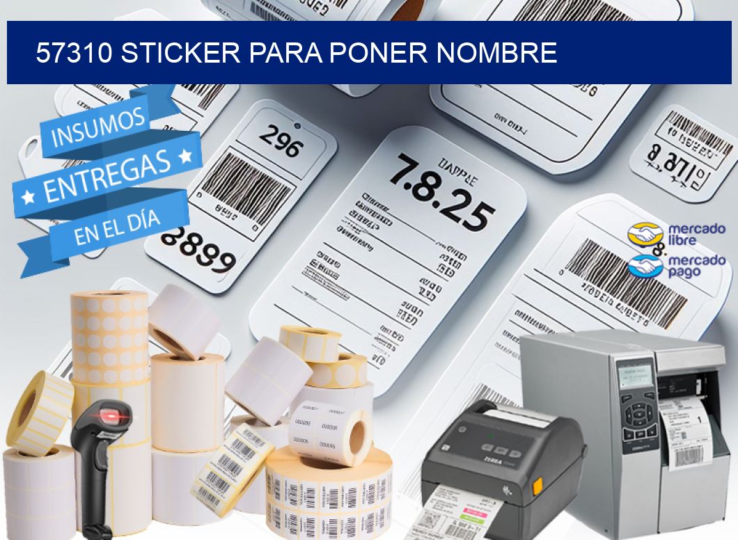 57310 STICKER PARA PONER NOMBRE