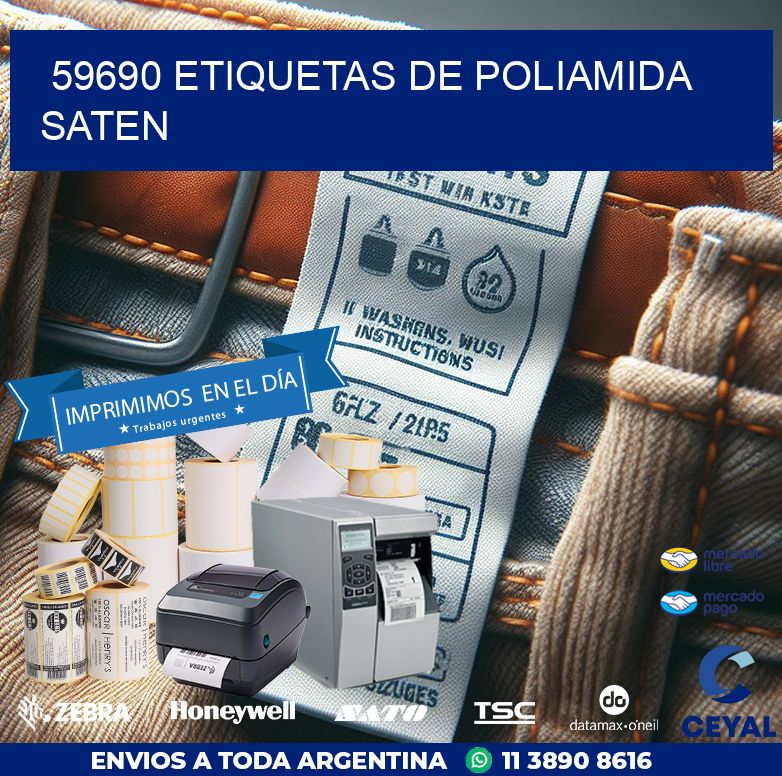 59690 ETIQUETAS DE POLIAMIDA SATEN