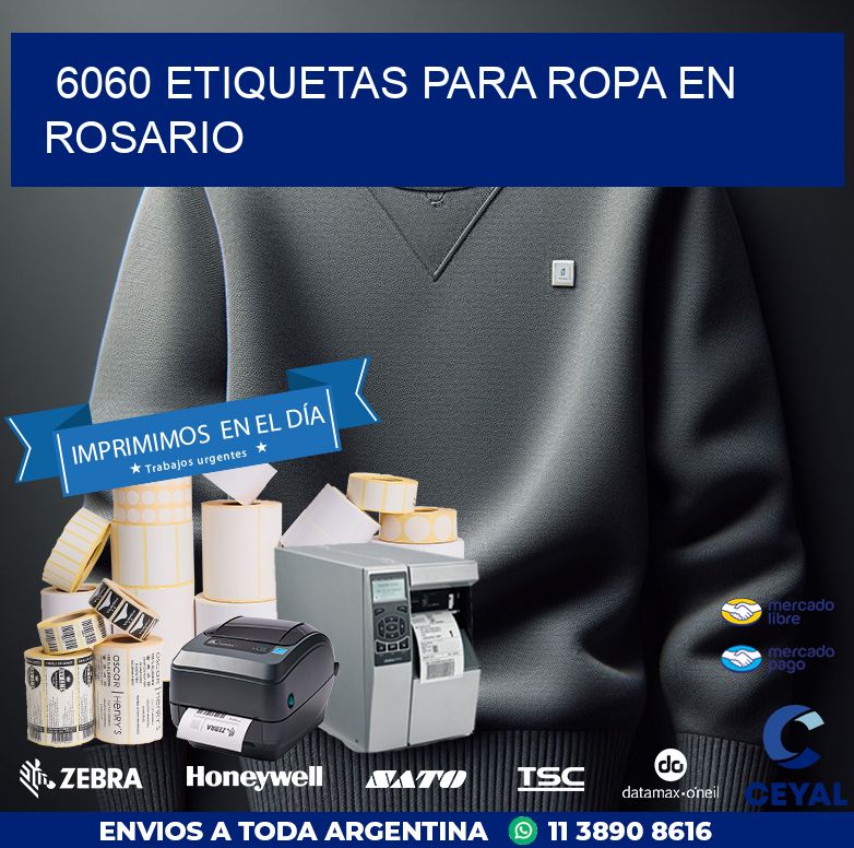 6060 ETIQUETAS PARA ROPA EN ROSARIO