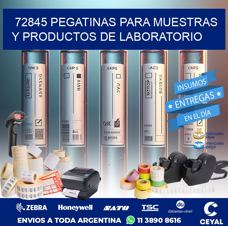 72845 PEGATINAS PARA MUESTRAS Y PRODUCTOS DE LABORATORIO