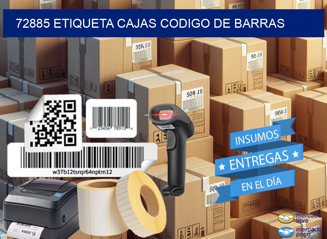 72885 etiqueta cajas codigo de barras