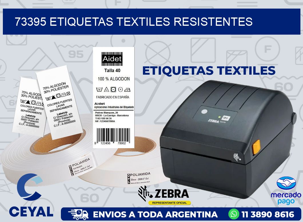 73395 ETIQUETAS TEXTILES RESISTENTES