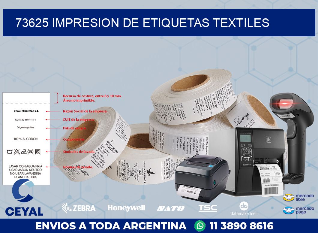 73625 IMPRESION DE ETIQUETAS TEXTILES