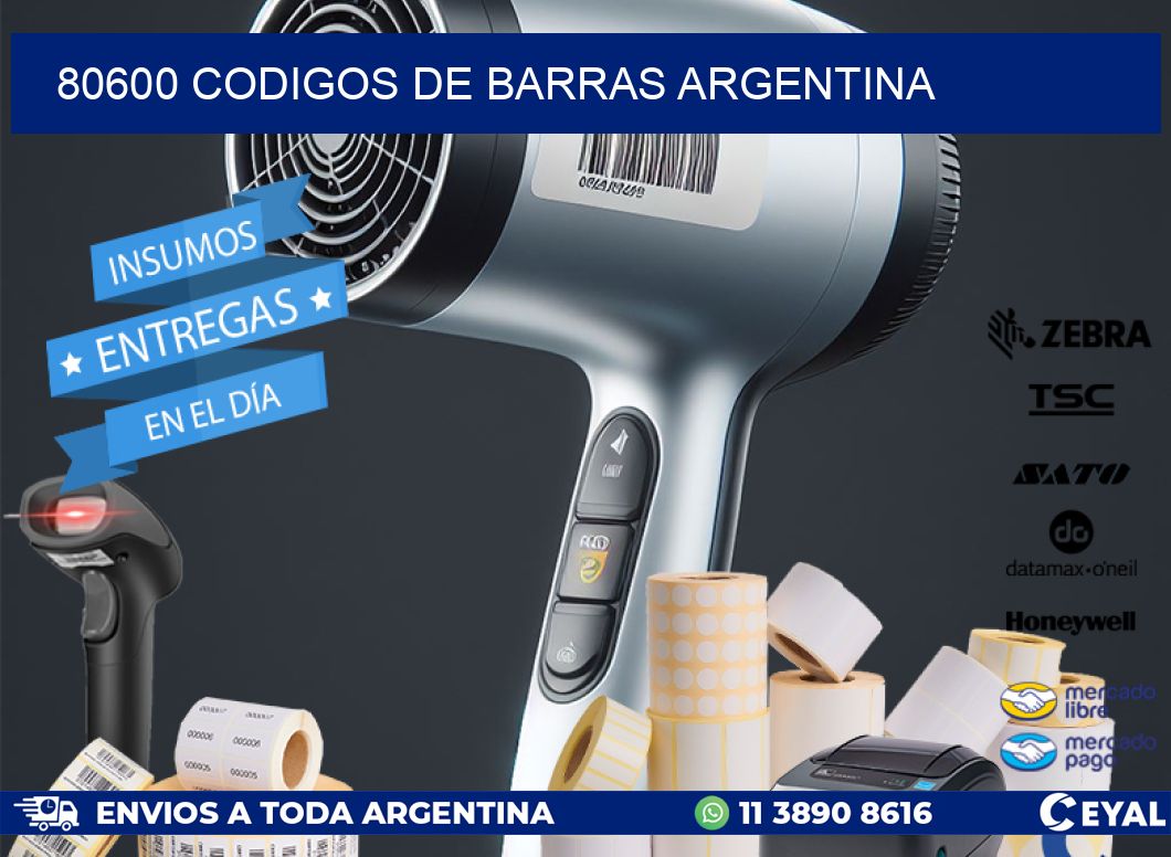 80600 CODIGOS DE BARRAS ARGENTINA