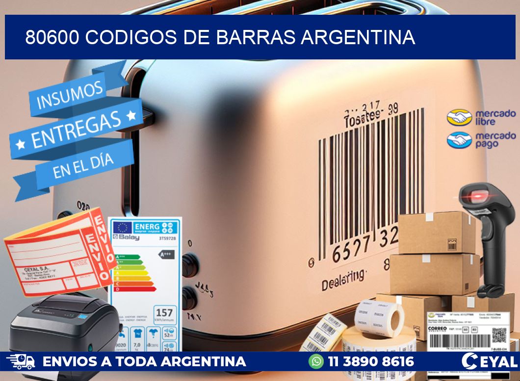 80600 CODIGOS DE BARRAS ARGENTINA