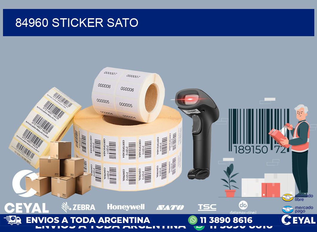 84960 sticker sato