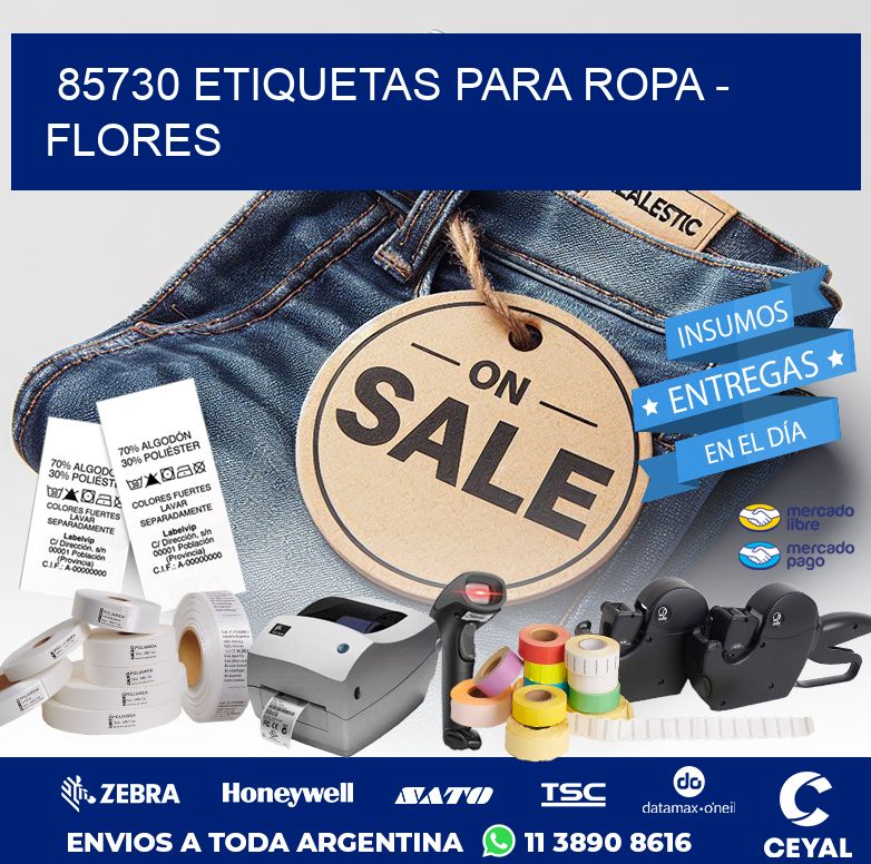 85730 ETIQUETAS PARA ROPA – FLORES