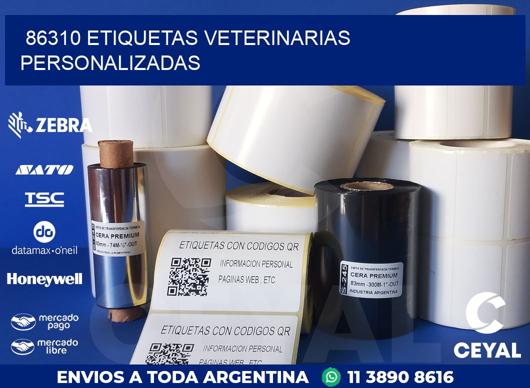 86310 ETIQUETAS VETERINARIAS PERSONALIZADAS