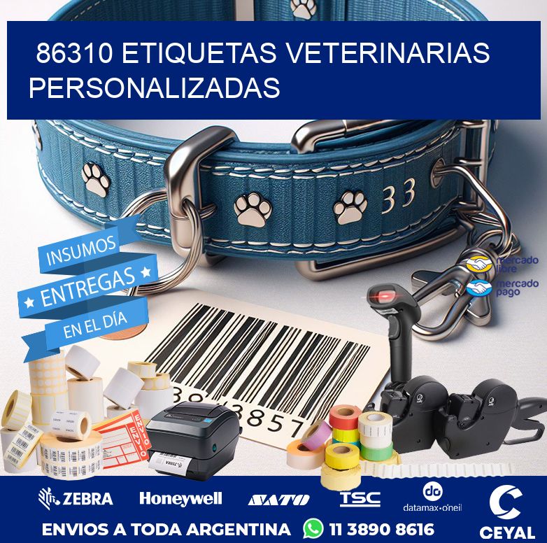 86310 ETIQUETAS VETERINARIAS PERSONALIZADAS