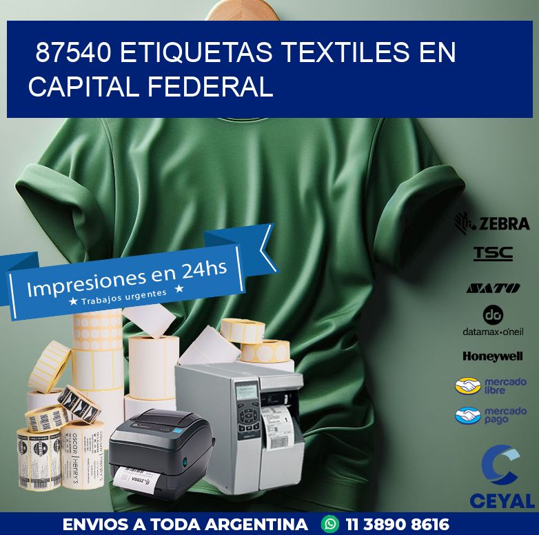 87540 ETIQUETAS TEXTILES EN CAPITAL FEDERAL