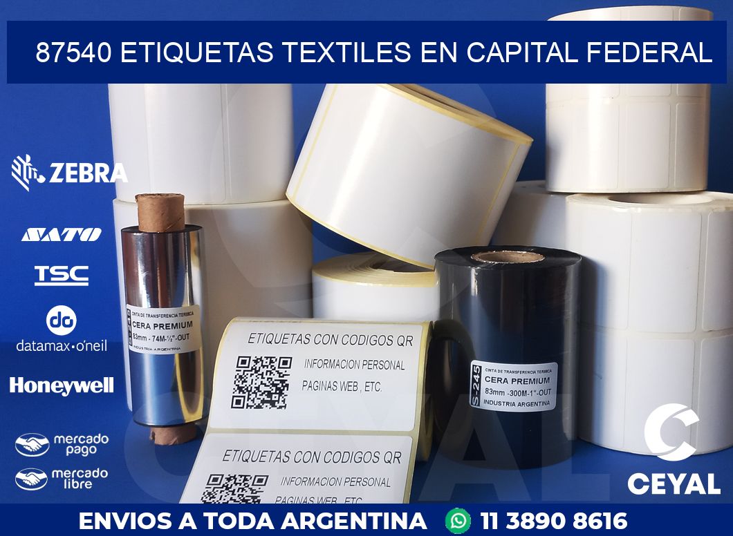 87540 ETIQUETAS TEXTILES EN CAPITAL FEDERAL