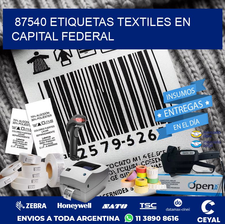 87540 ETIQUETAS TEXTILES EN CAPITAL FEDERAL
