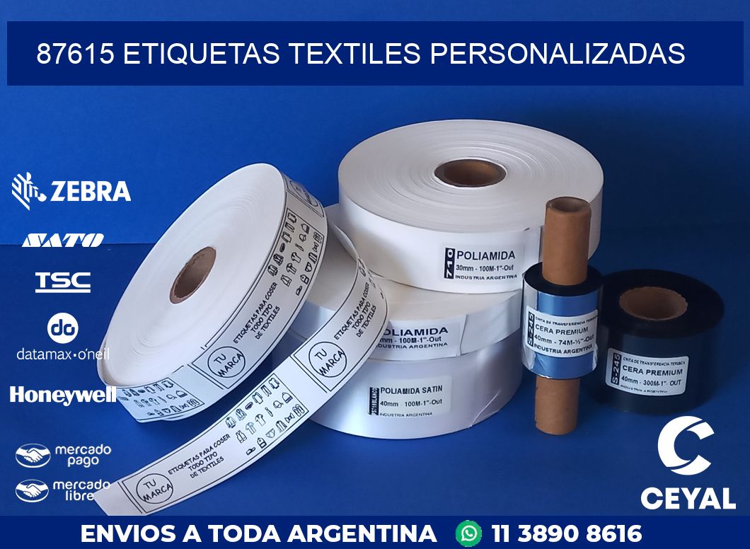 87615 ETIQUETAS TEXTILES PERSONALIZADAS