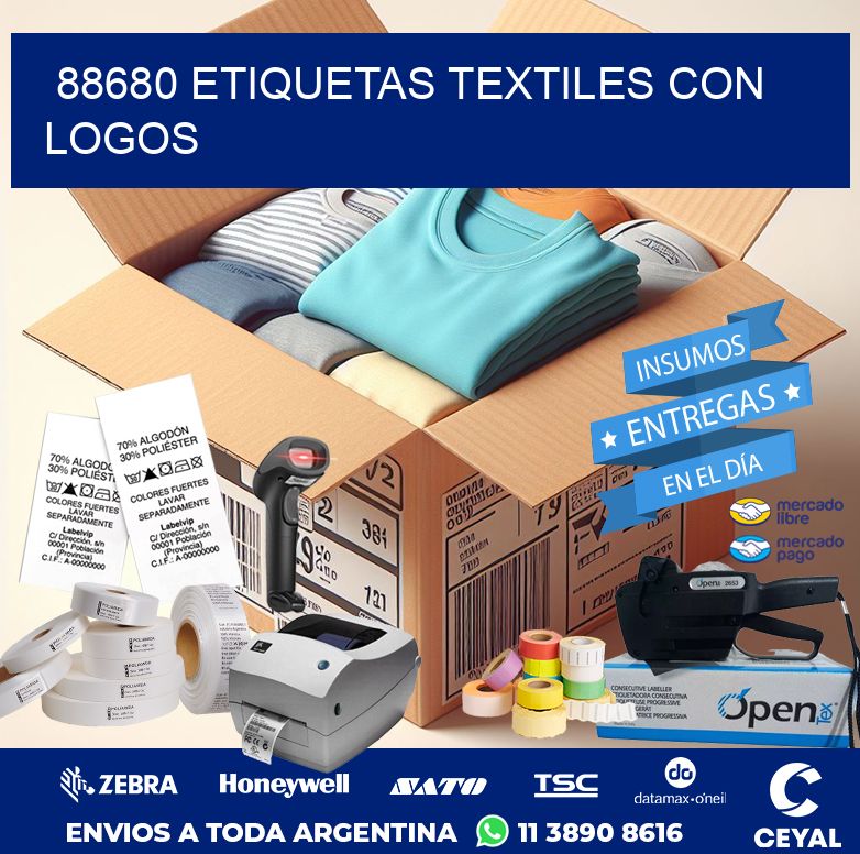 88680 ETIQUETAS TEXTILES CON LOGOS