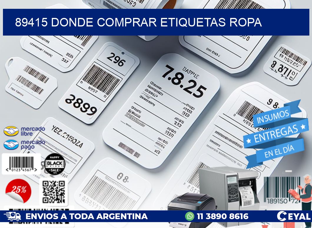 89415 DONDE COMPRAR ETIQUETAS ROPA