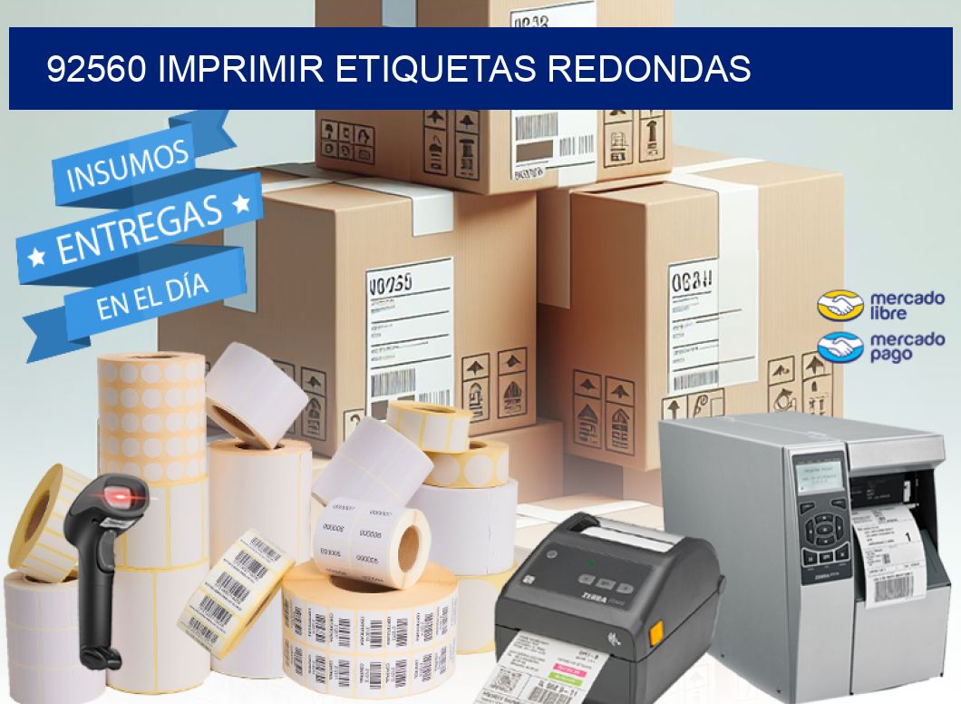 92560 IMPRIMIR ETIQUETAS REDONDAS