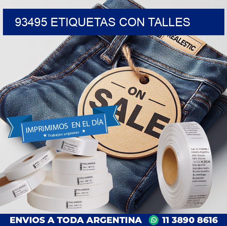 93495 ETIQUETAS CON TALLES