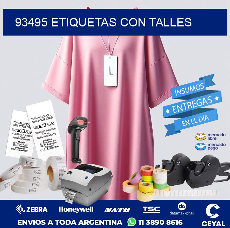 93495 ETIQUETAS CON TALLES