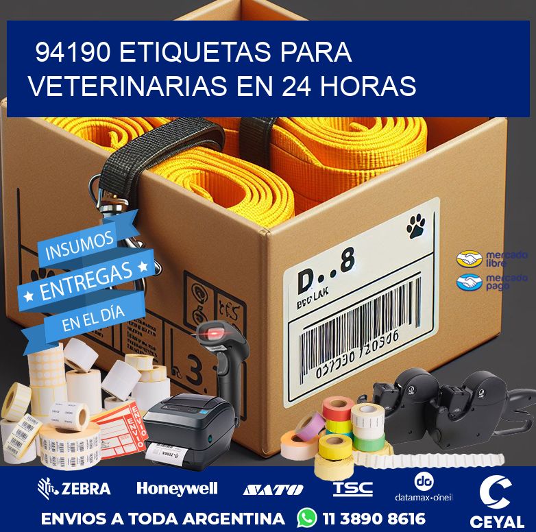 94190 ETIQUETAS PARA VETERINARIAS EN 24 HORAS
