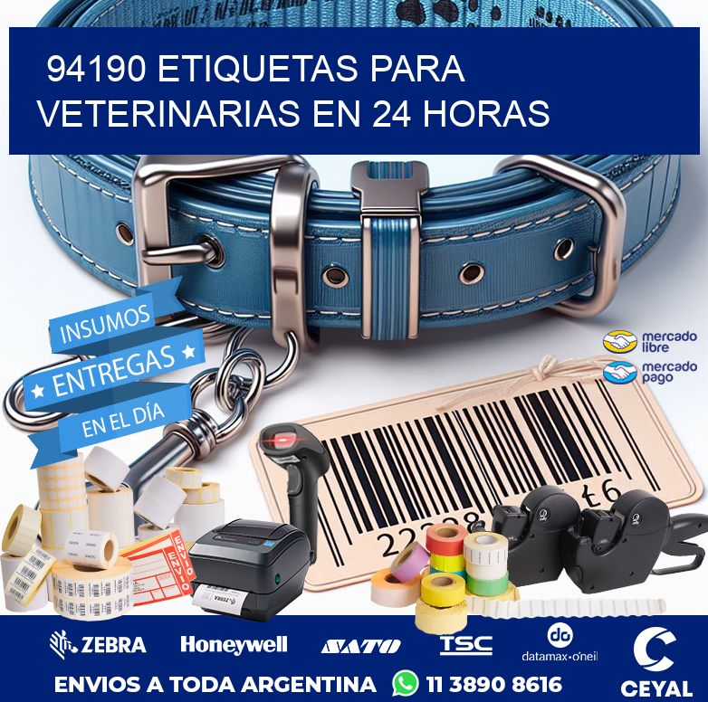 94190 ETIQUETAS PARA VETERINARIAS EN 24 HORAS