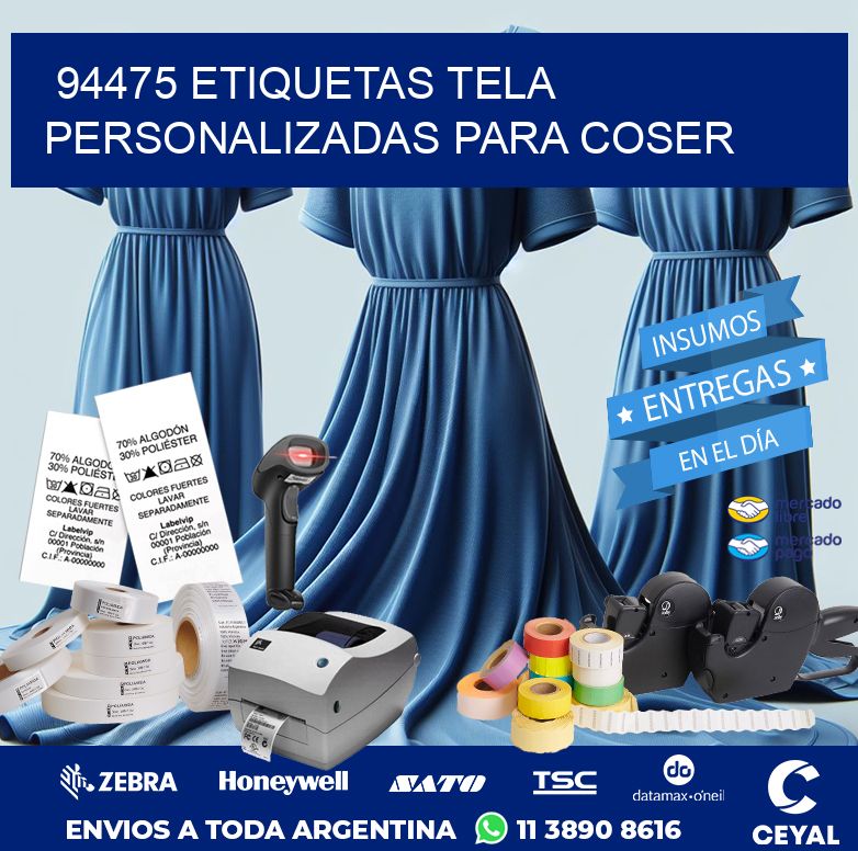94475 ETIQUETAS TELA PERSONALIZADAS PARA COSER