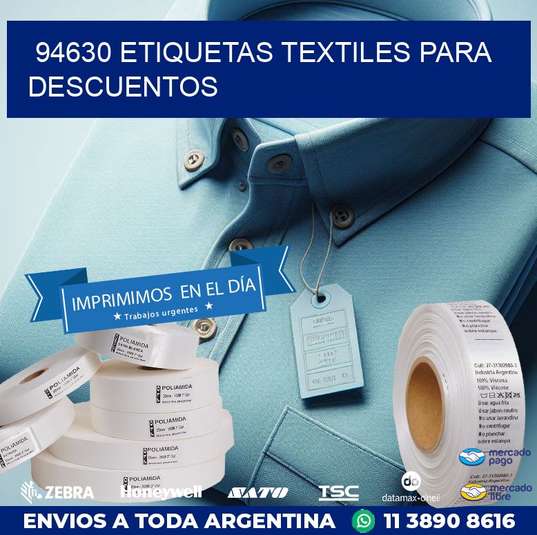 94630 ETIQUETAS TEXTILES PARA DESCUENTOS