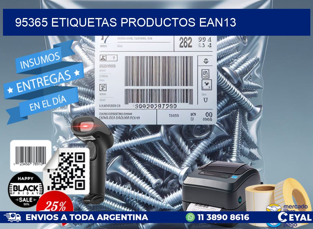 95365 etiquetas productos ean13