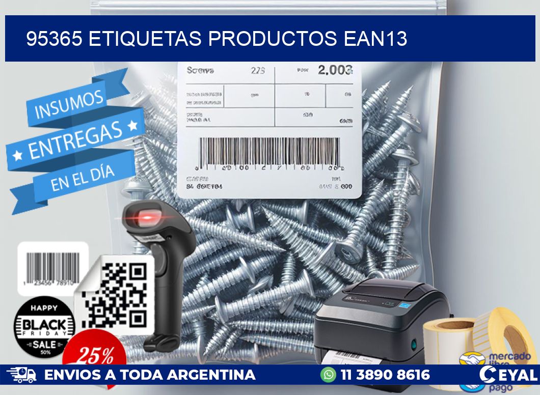 95365 etiquetas productos ean13
